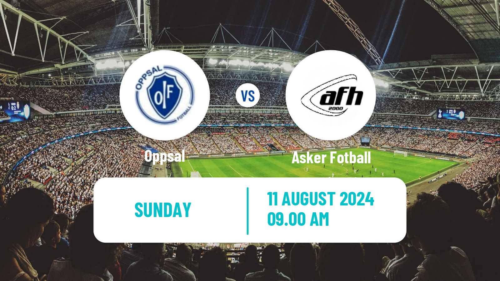 Soccer Norwegian Division 3 - Group 3 Oppsal - Asker Fotball