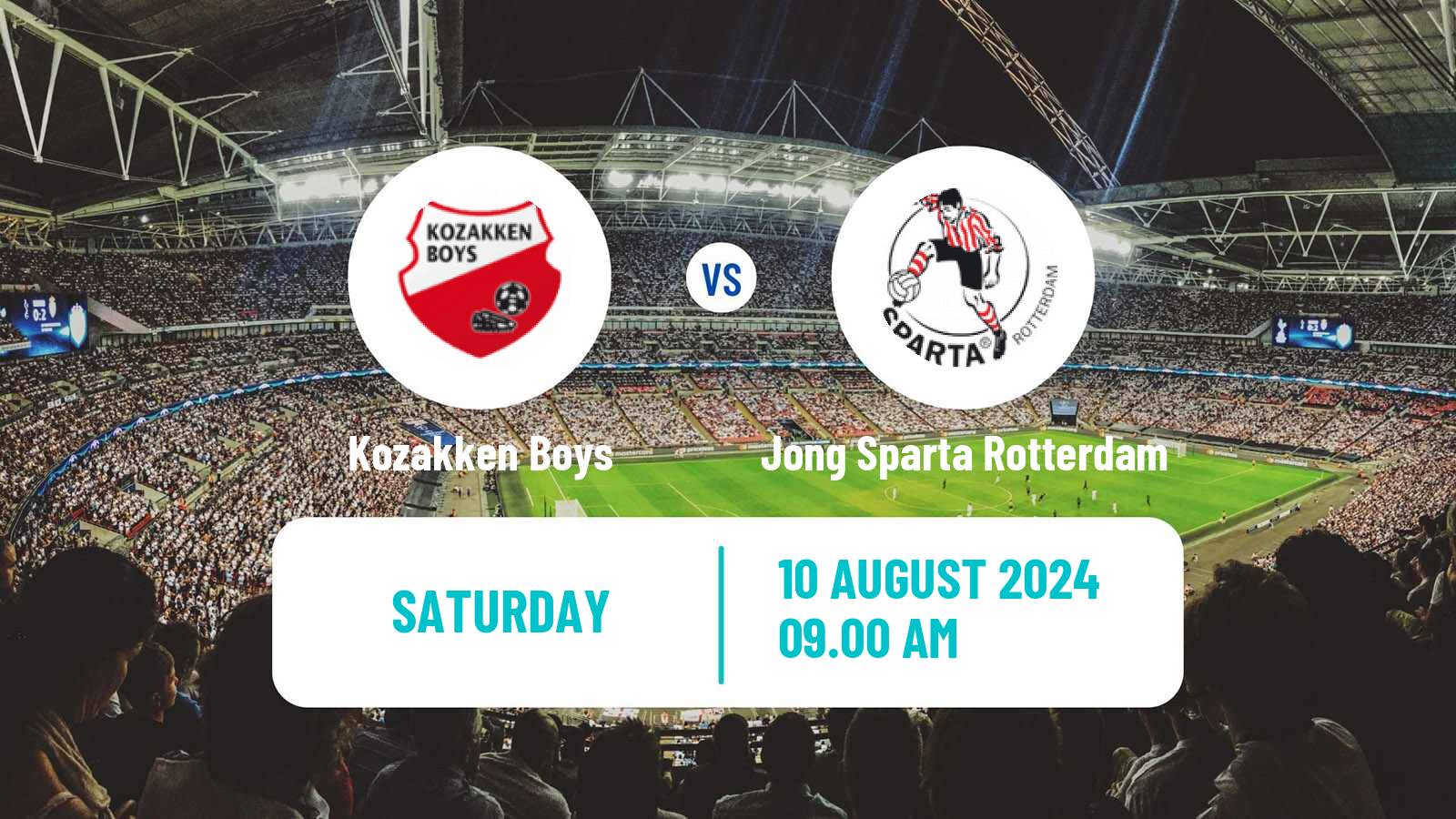 Soccer Club Friendly Kozakken Boys - Jong Sparta Rotterdam