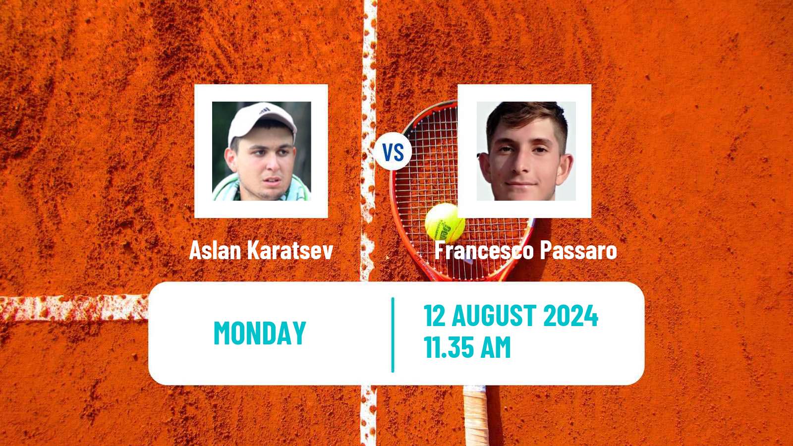 Tennis Cary Challenger Men Aslan Karatsev - Francesco Passaro