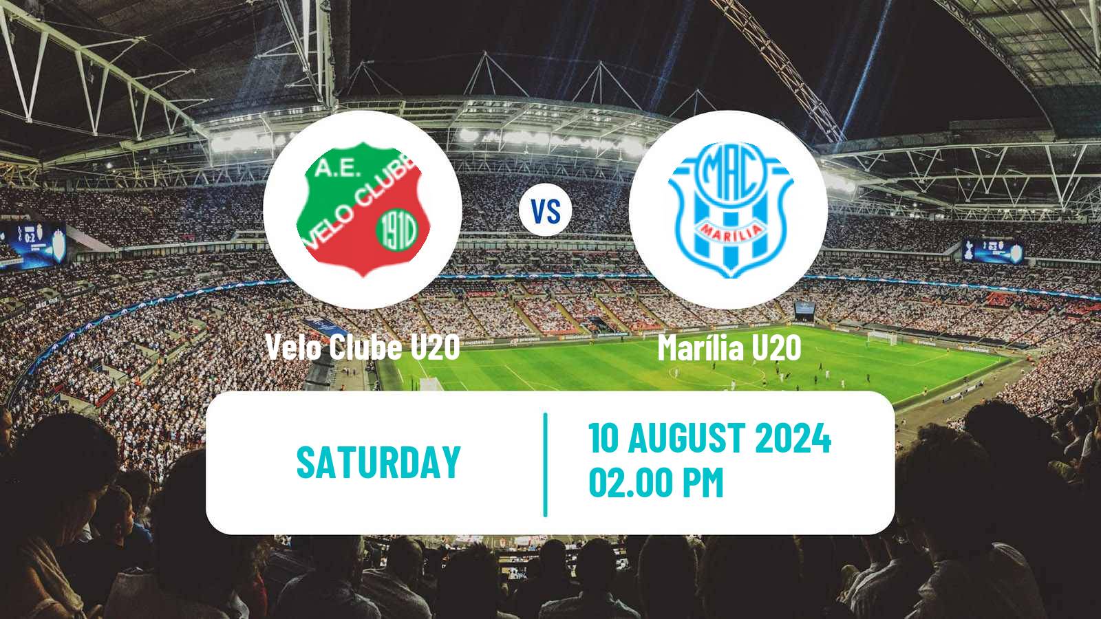 Soccer Brazilian Paulista U20 Velo Clube U20 - Marília U20