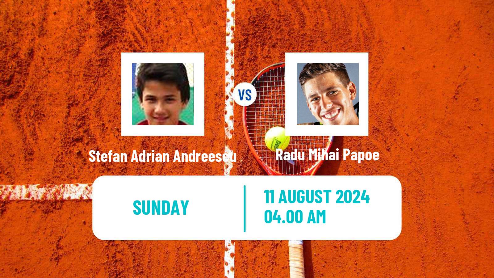 Tennis ITF M15 Curtea De Arges Men Stefan Adrian Andreescu - Radu Mihai Papoe