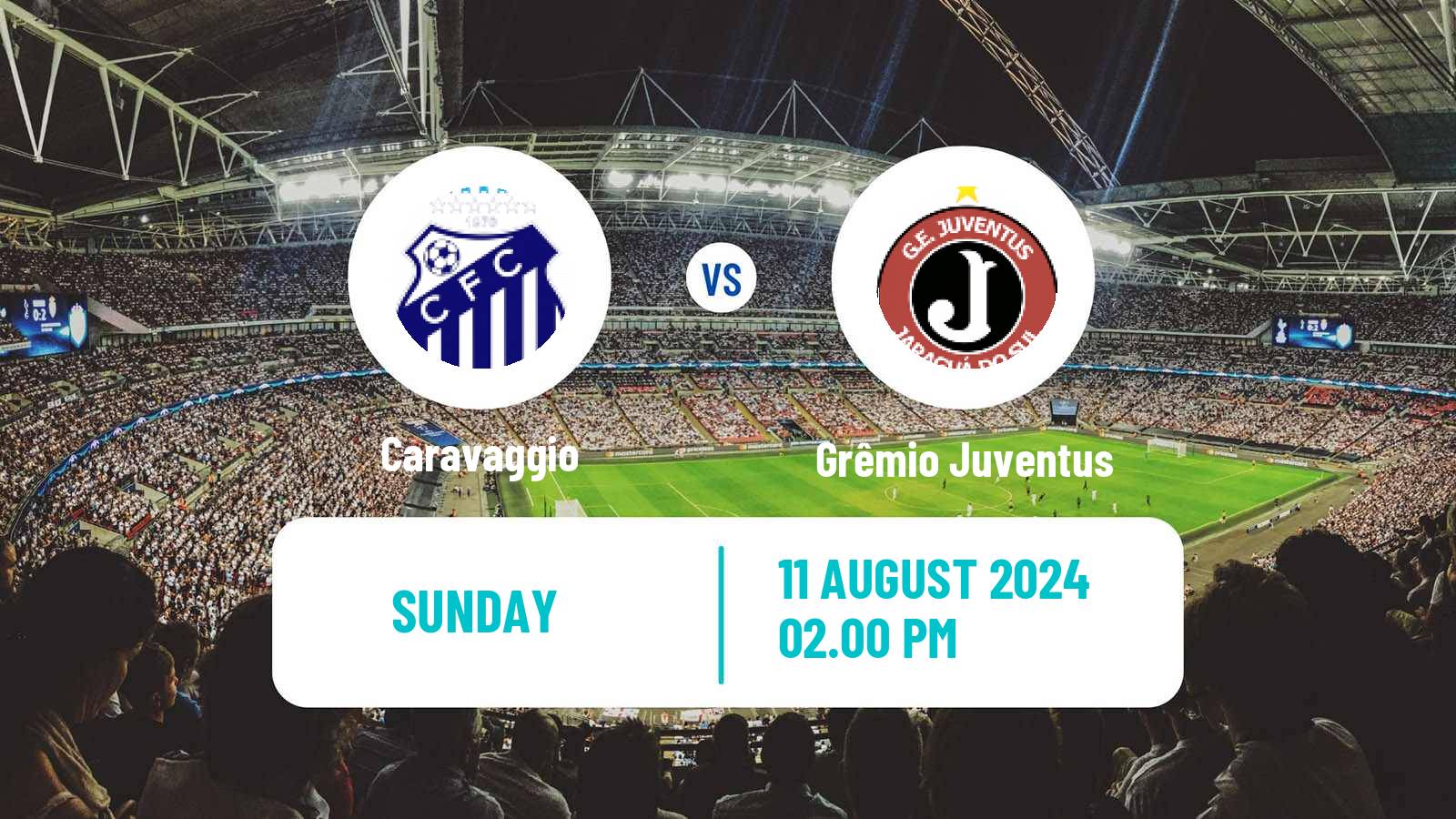 Soccer Brazilian Campeonato Catarinense 2 Caravaggio - Grêmio Juventus
