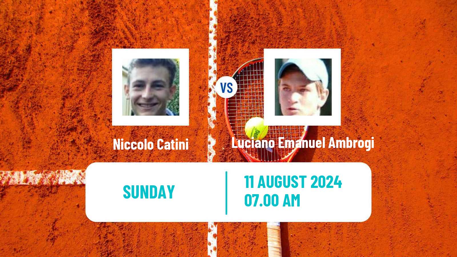 Tennis Todi Challenger Men Niccolo Catini - Luciano Emanuel Ambrogi