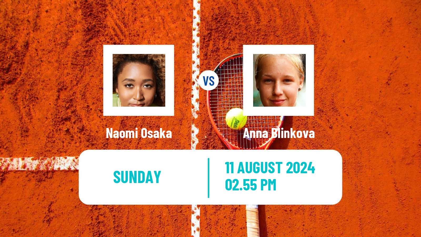 Tennis WTA Cincinnati Naomi Osaka - Anna Blinkova