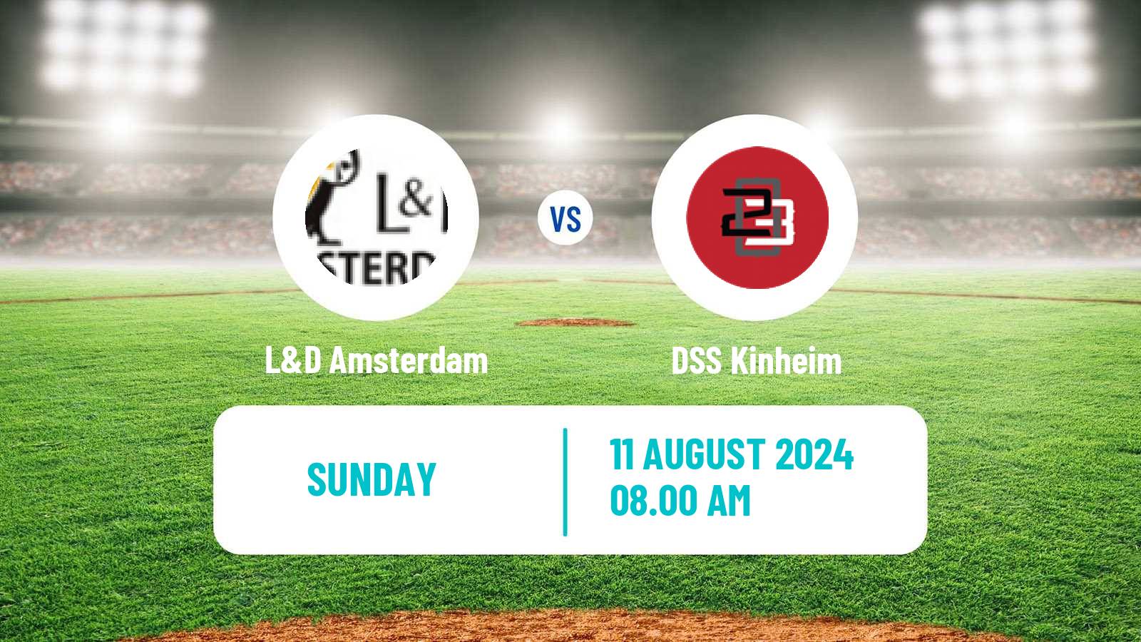 Baseball Dutch Hoofdklasse Baseball Amsterdam Pirates - DSS Kinheim