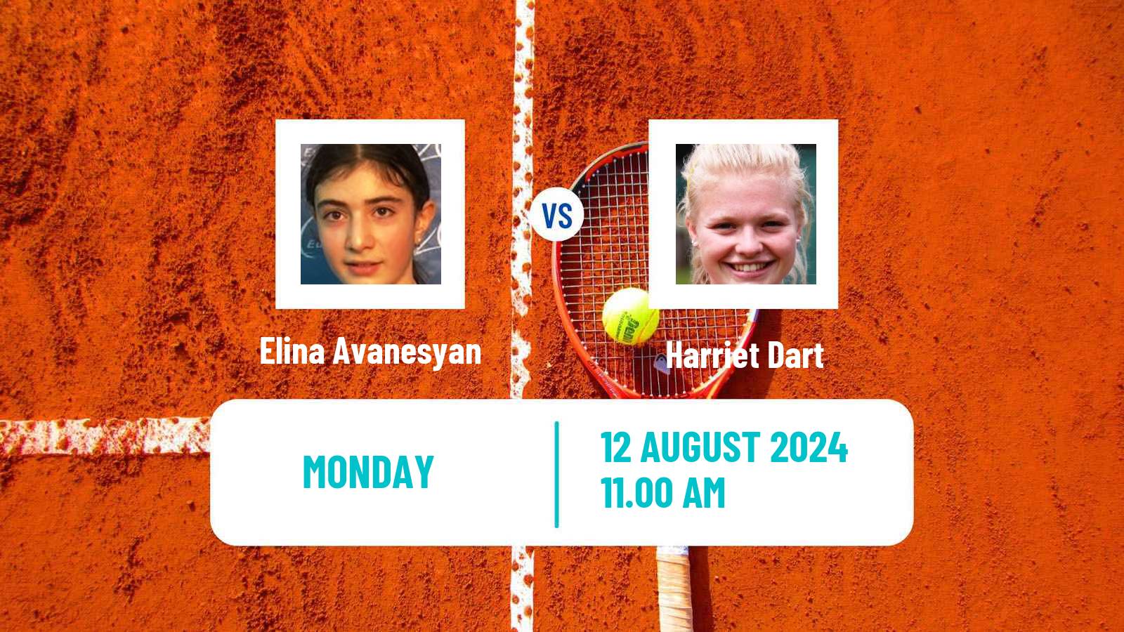 Tennis WTA Cincinnati Elina Avanesyan - Harriet Dart
