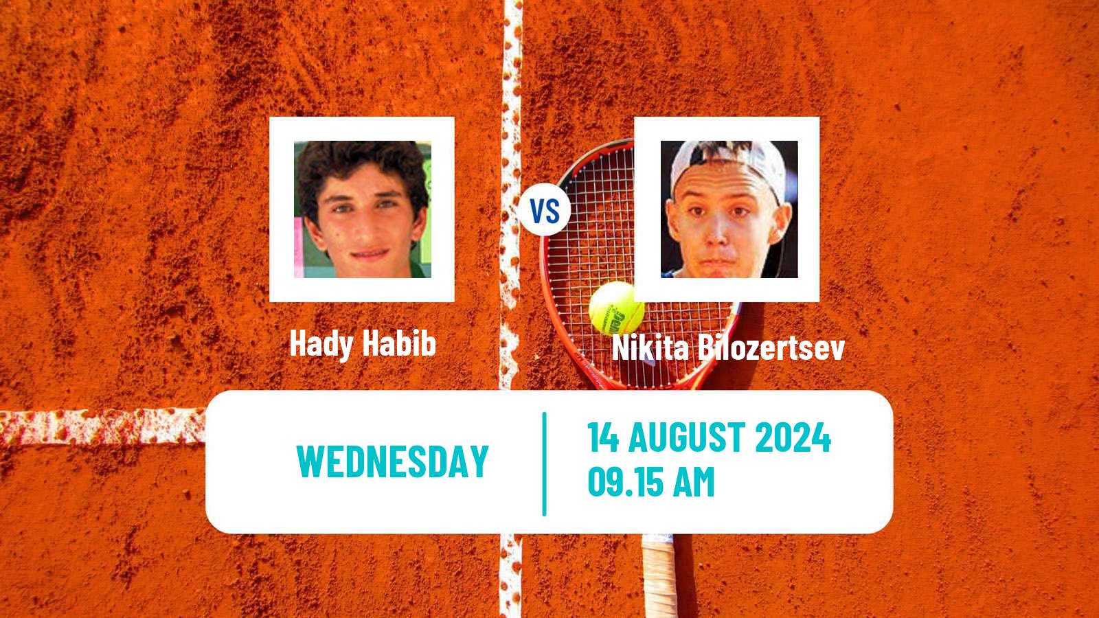 Tennis ITF M25 MarIBOr Men Hady Habib - Nikita Bilozertsev