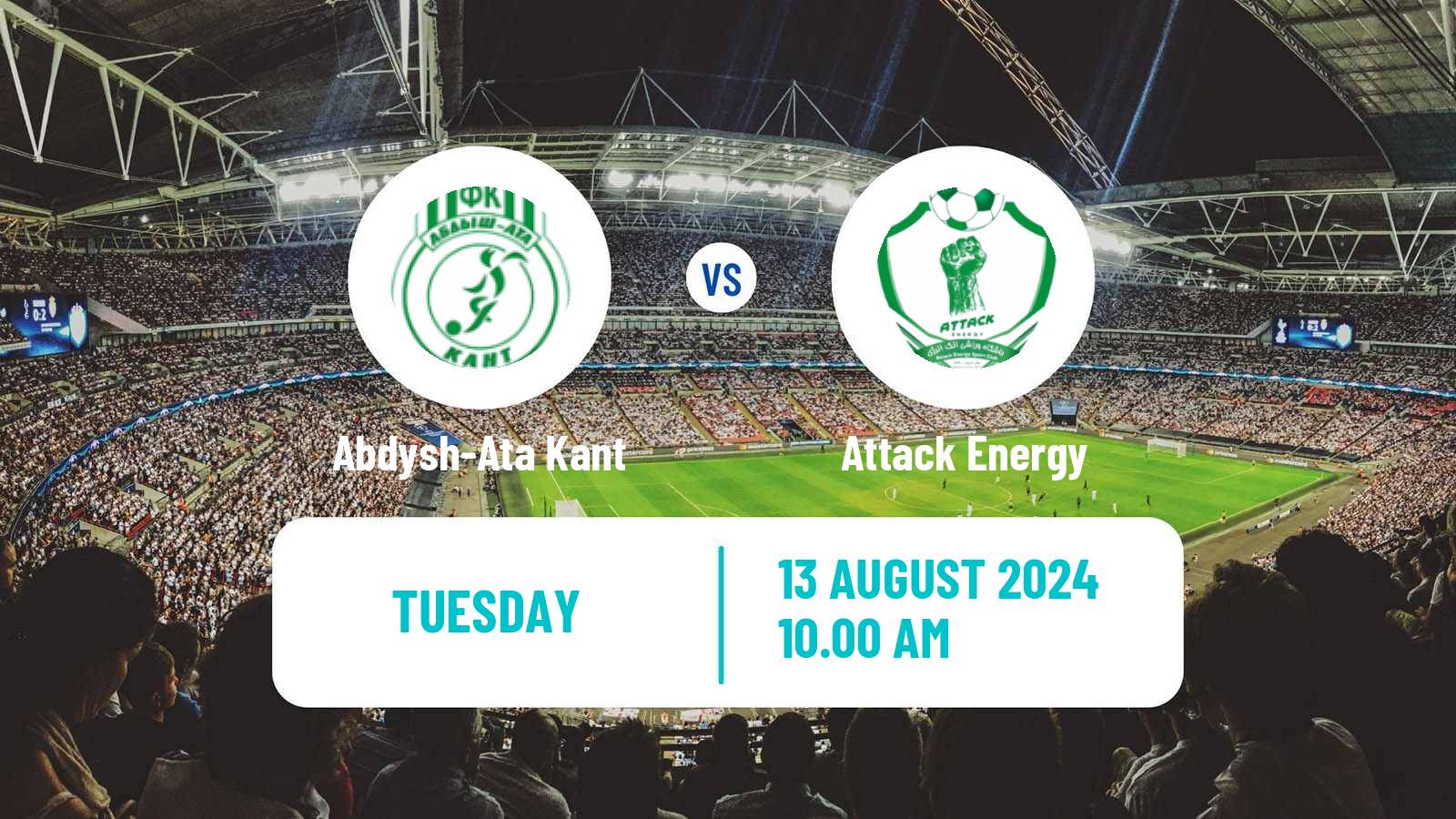 Soccer AFC Challenge League Abdysh-Ata Kant - Attack Energy