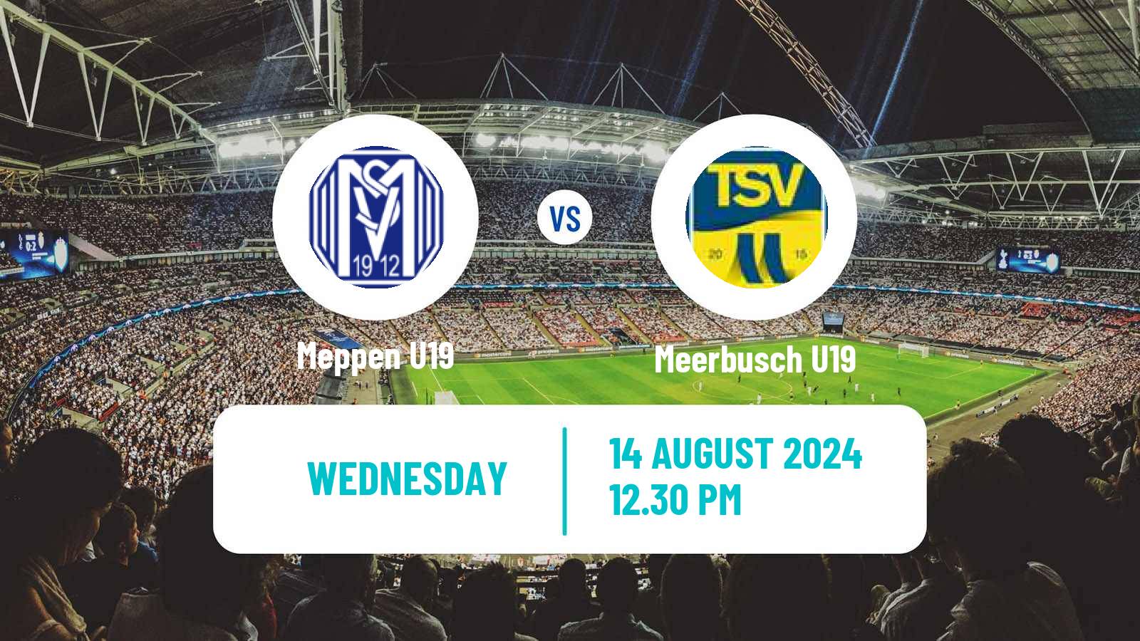 Soccer German DFB Youth League Meppen U19 - Meerbusch U19