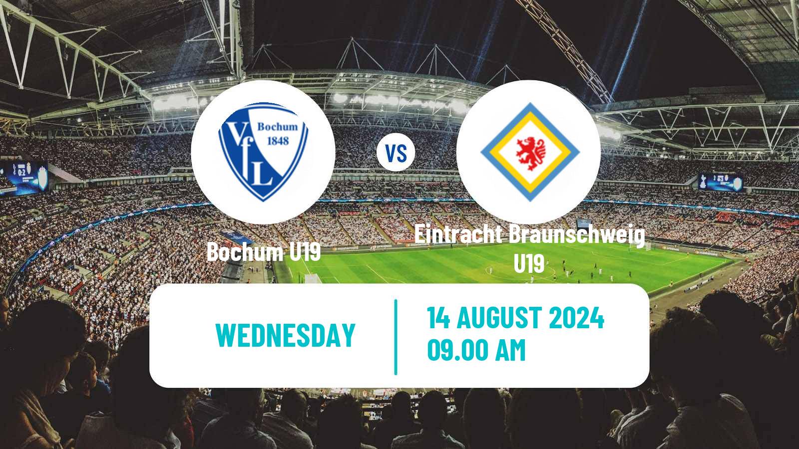 Soccer German DFB Youth League Bochum U19 - Eintracht Braunschweig U19