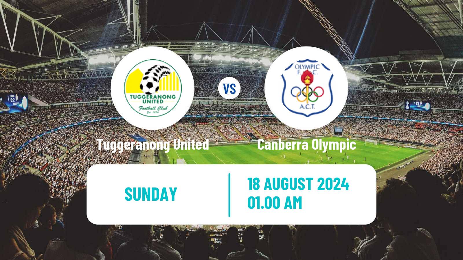 Football Australian NPL ACT Tuggeranong United - Canberra Olympic