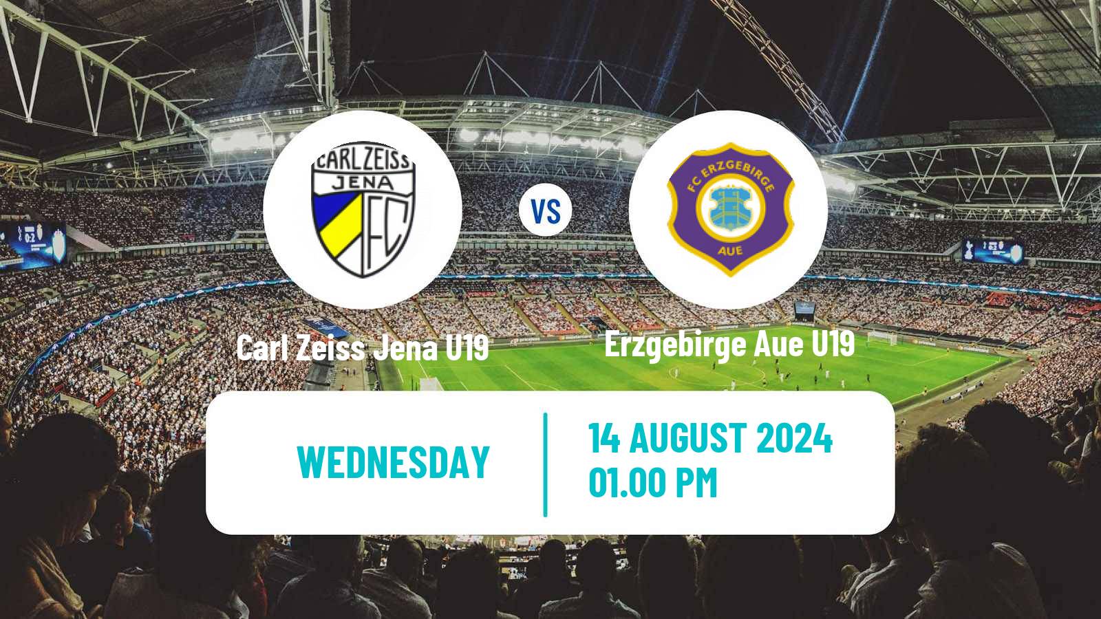 Soccer German DFB Youth League Carl Zeiss Jena U19 - Erzgebirge Aue U19