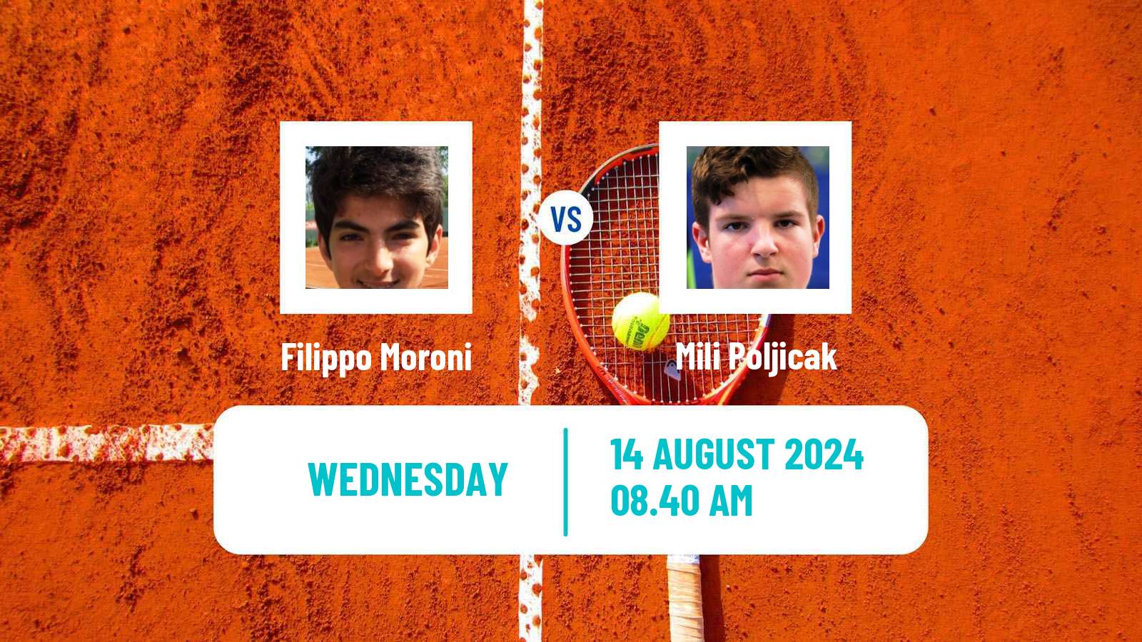 Tennis ITF M25 MarIBOr Men Filippo Moroni - Mili Poljicak