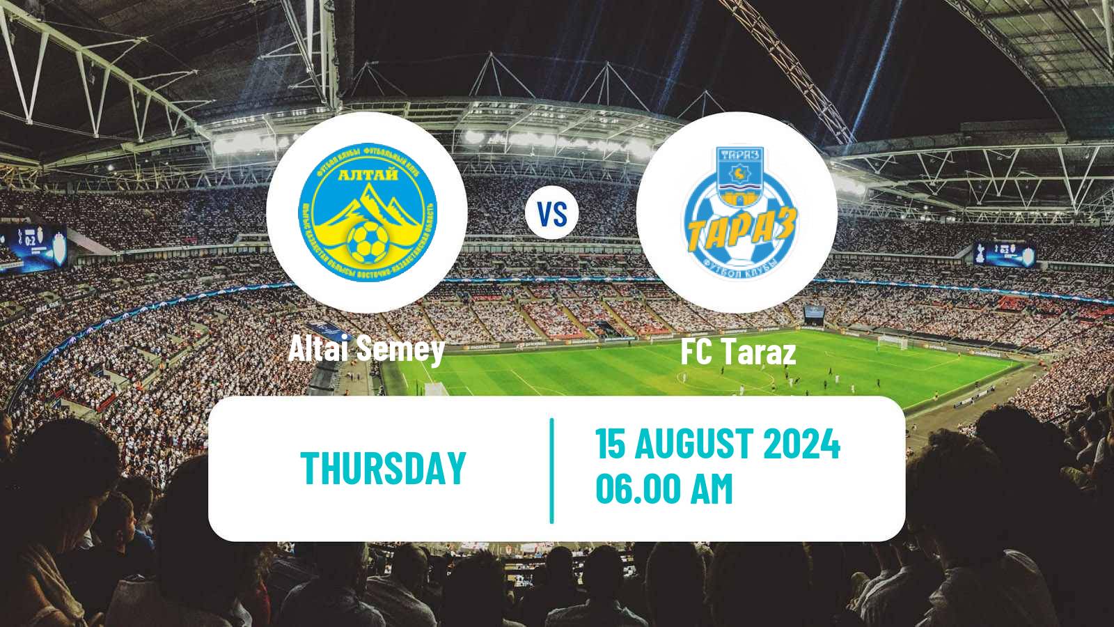 Soccer Kazakh First Division Altai Semey - Taraz
