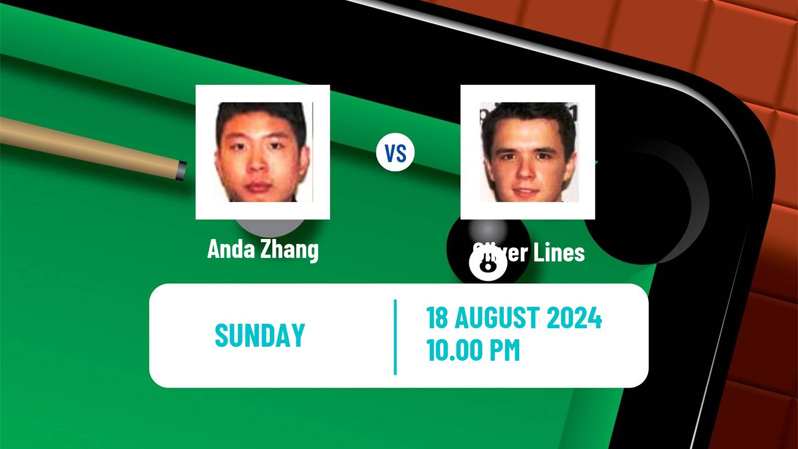 Snooker Grand Prix Anda Zhang - Oliver Lines