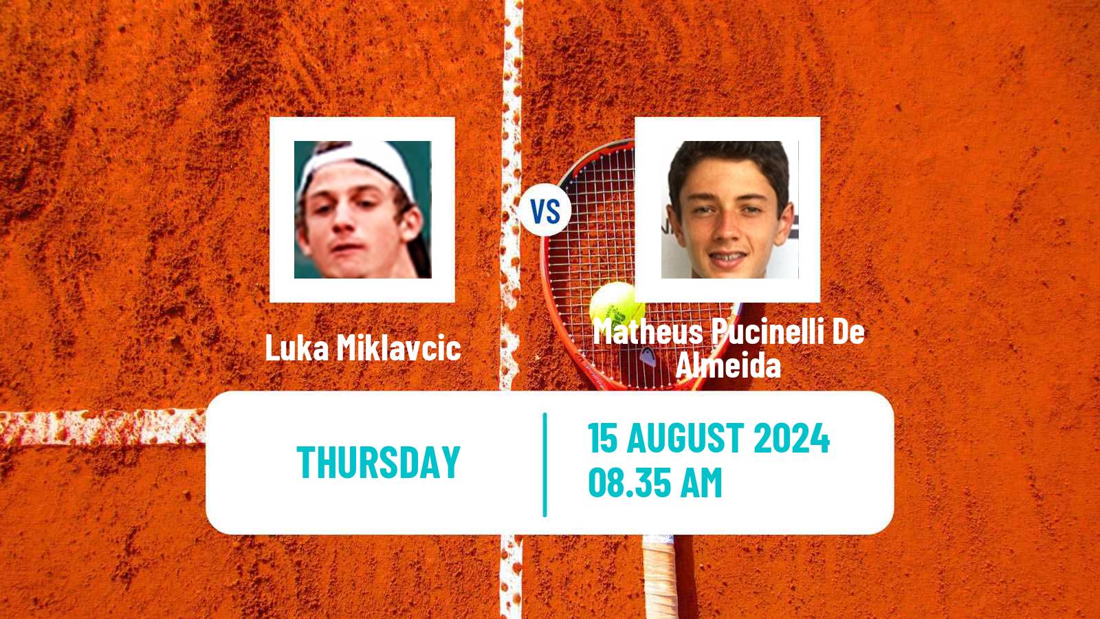 Tennis ITF M25 MarIBOr Men Luka Miklavcic - Matheus Pucinelli De Almeida