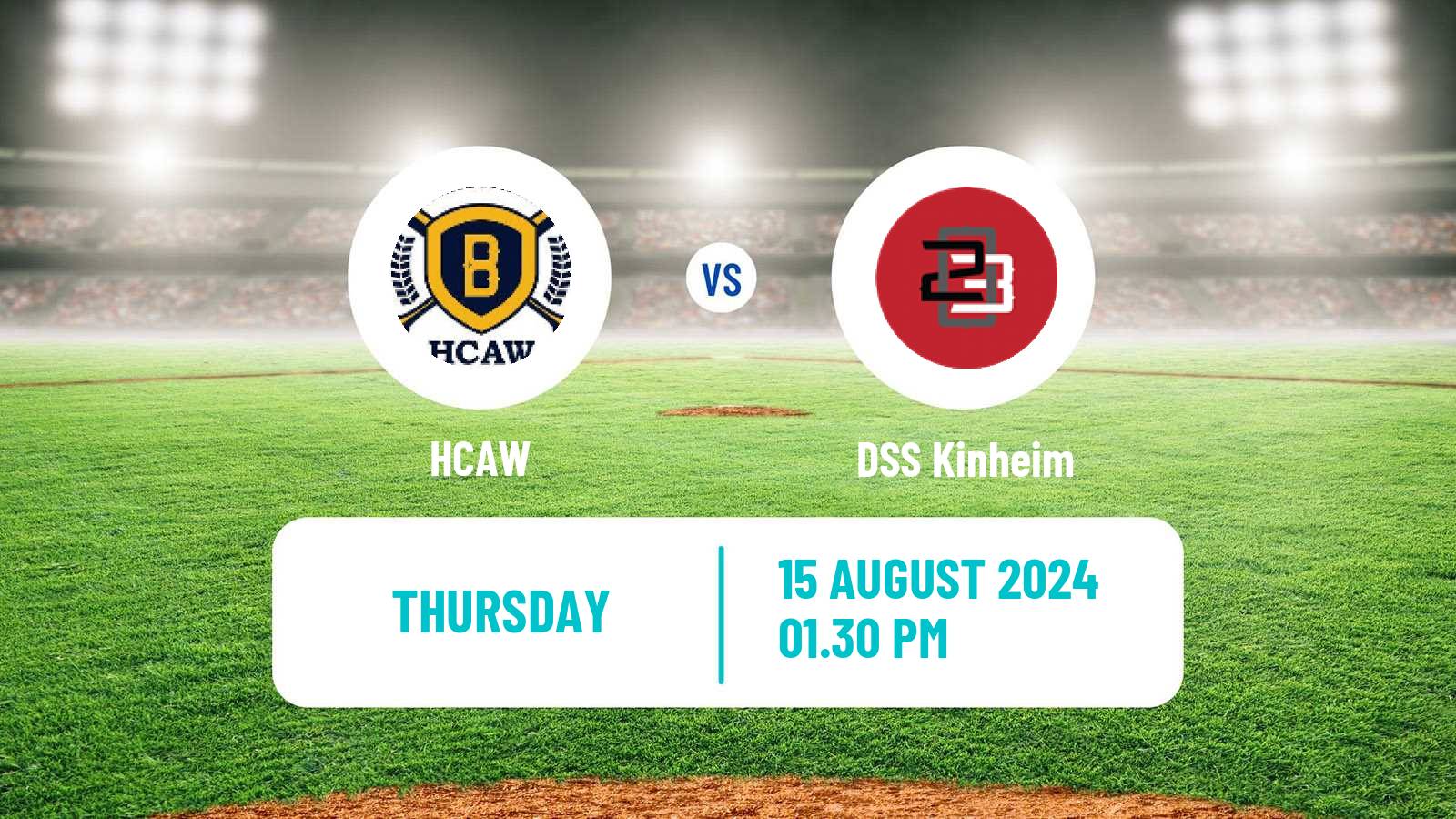 Baseball Dutch Hoofdklasse Baseball HCAW - DSS Kinheim