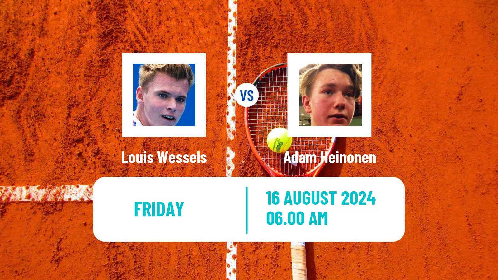Tennis ITF M15 Ystad Men Louis Wessels - Adam Heinonen