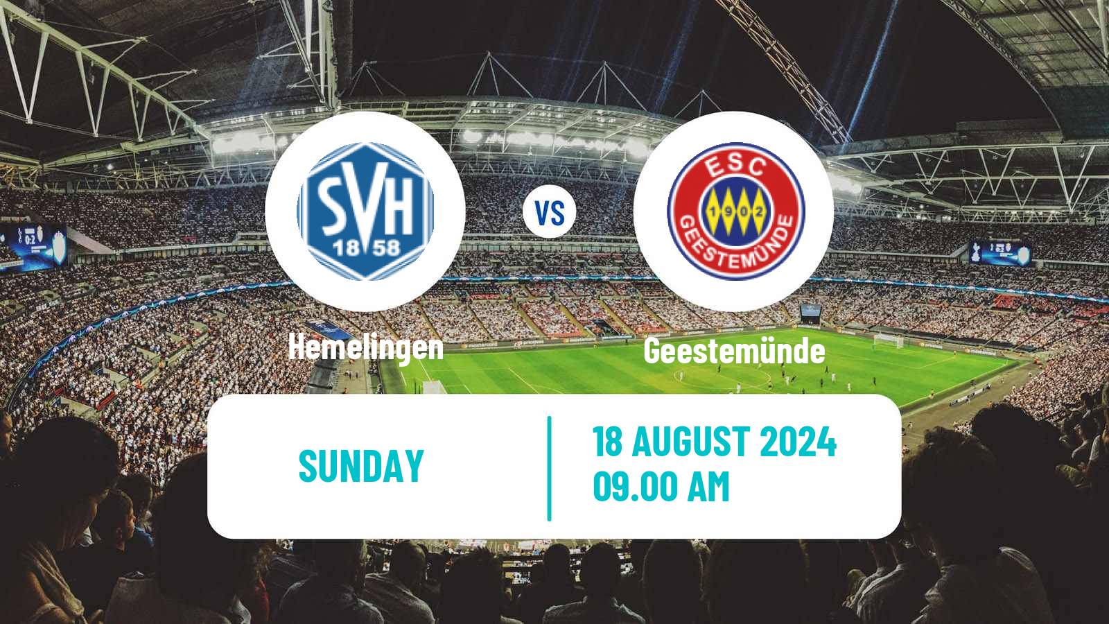 Football German Oberliga Bremen Hemelingen - Geestemünde