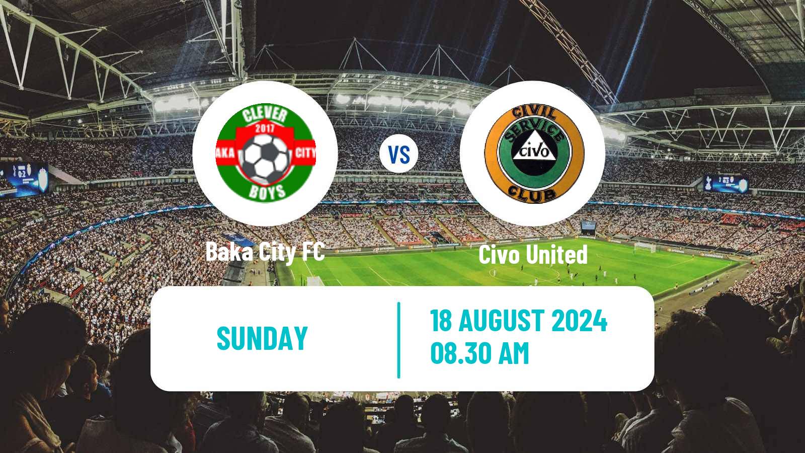 Soccer Malawi Premier Division Baka City - Civo United