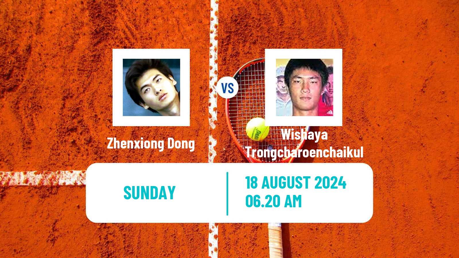 Tennis Jinan Challenger Men Zhenxiong Dong - Wishaya Trongcharoenchaikul