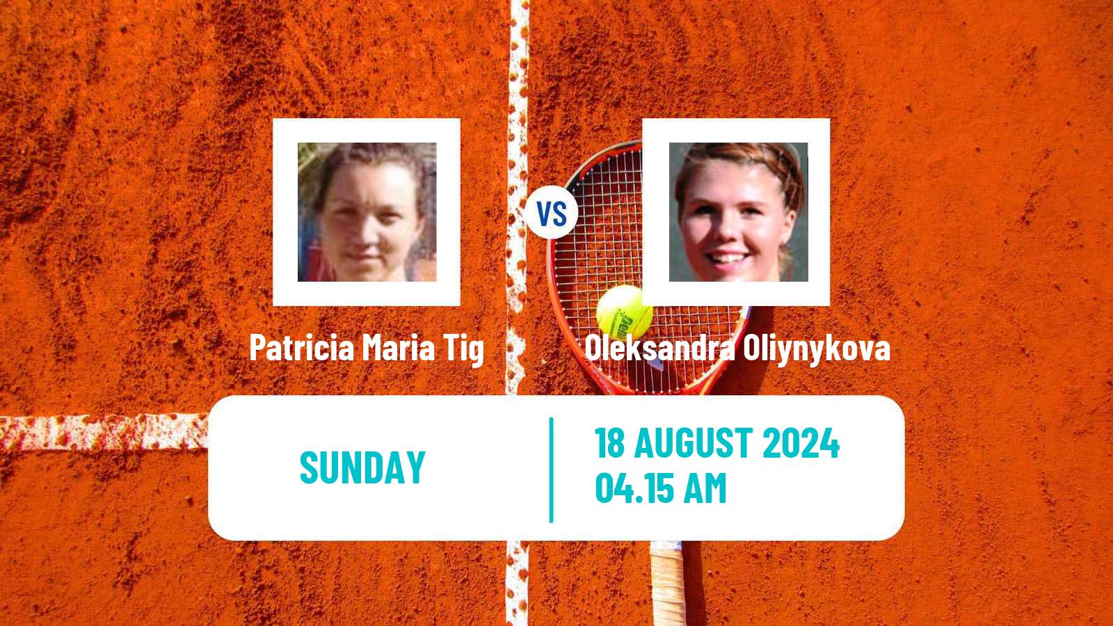 Tennis ITF W35 Bistrita Women Patricia Maria Tig - Oleksandra Oliynykova