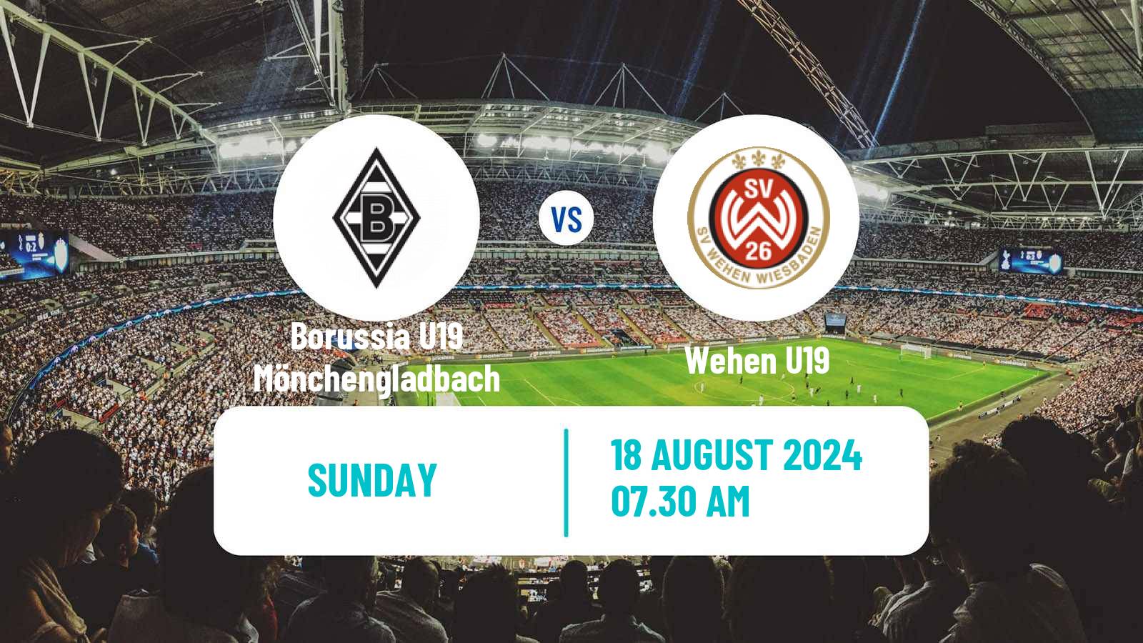 Soccer German DFB Youth League Borussia U19 Mönchengladbach - Wehen U19