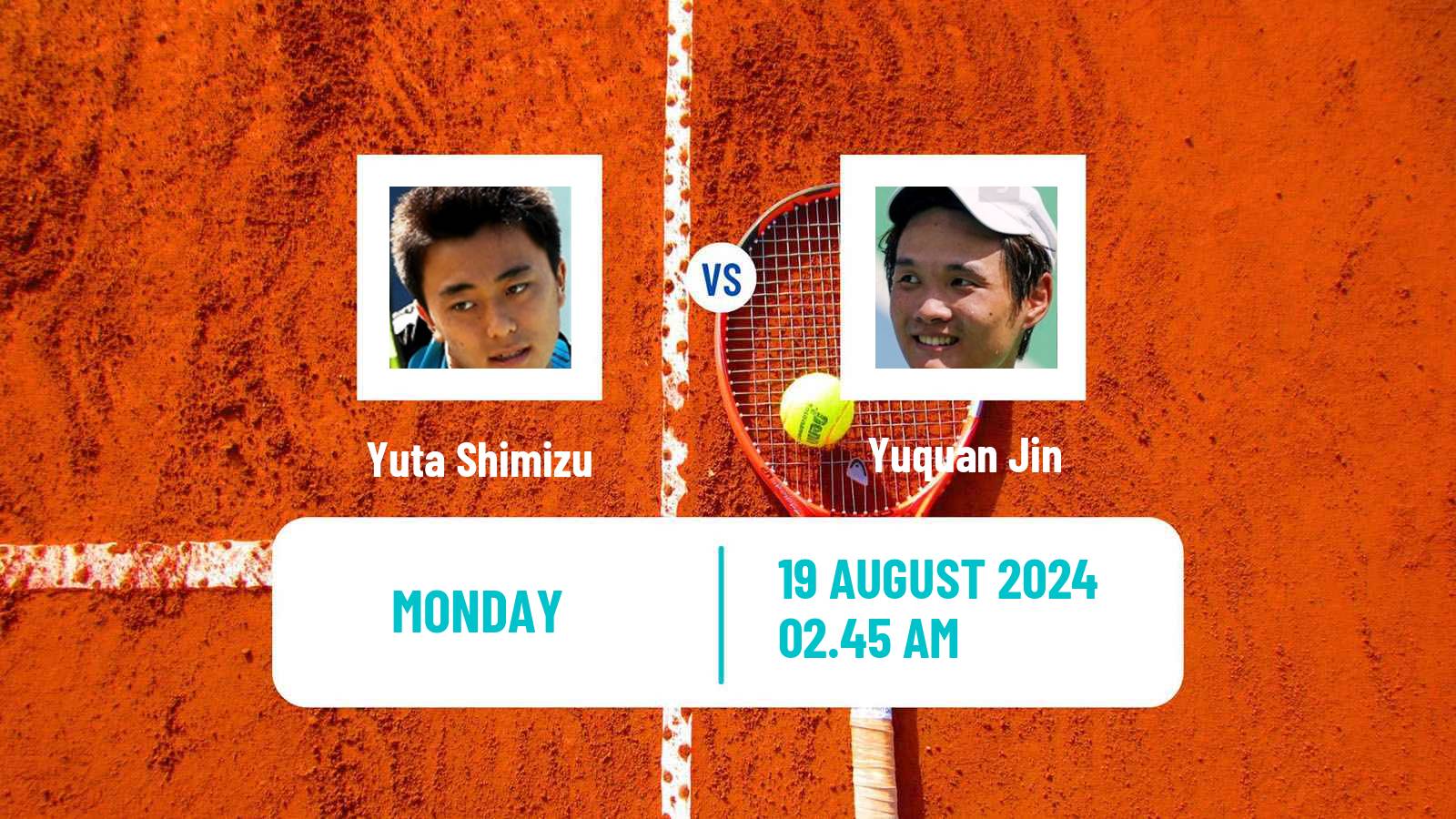 Tennis Jinan Challenger Men Yuta Shimizu - Yuquan Jin