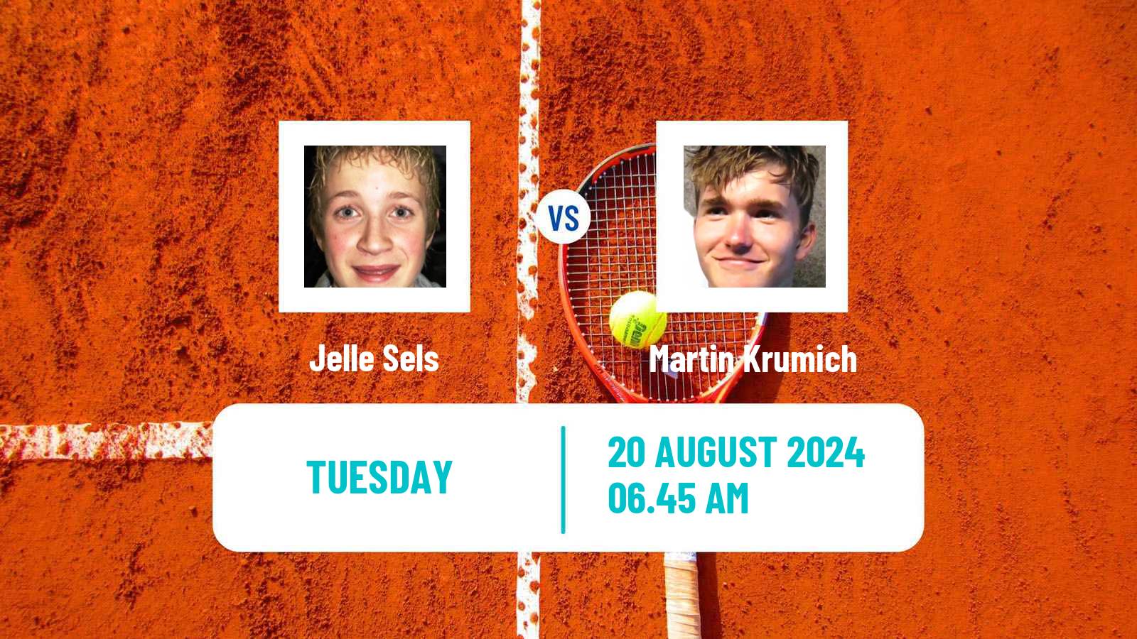 Tennis Dobrich Challenger Men Jelle Sels - Martin Krumich