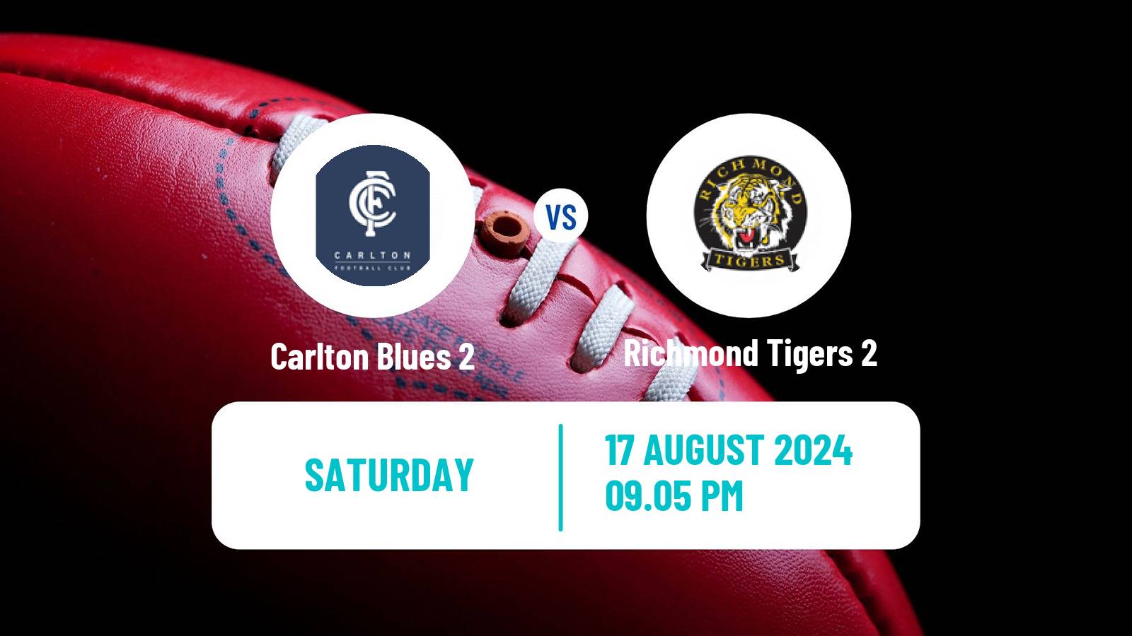 Aussie rules VFL Carlton Blues 2 - Richmond Tigers 2