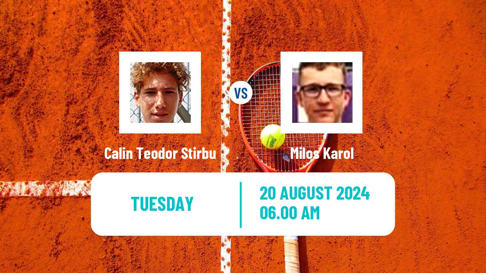 Tennis ITF M15 Arad Men Calin Teodor Stirbu - Milos Karol