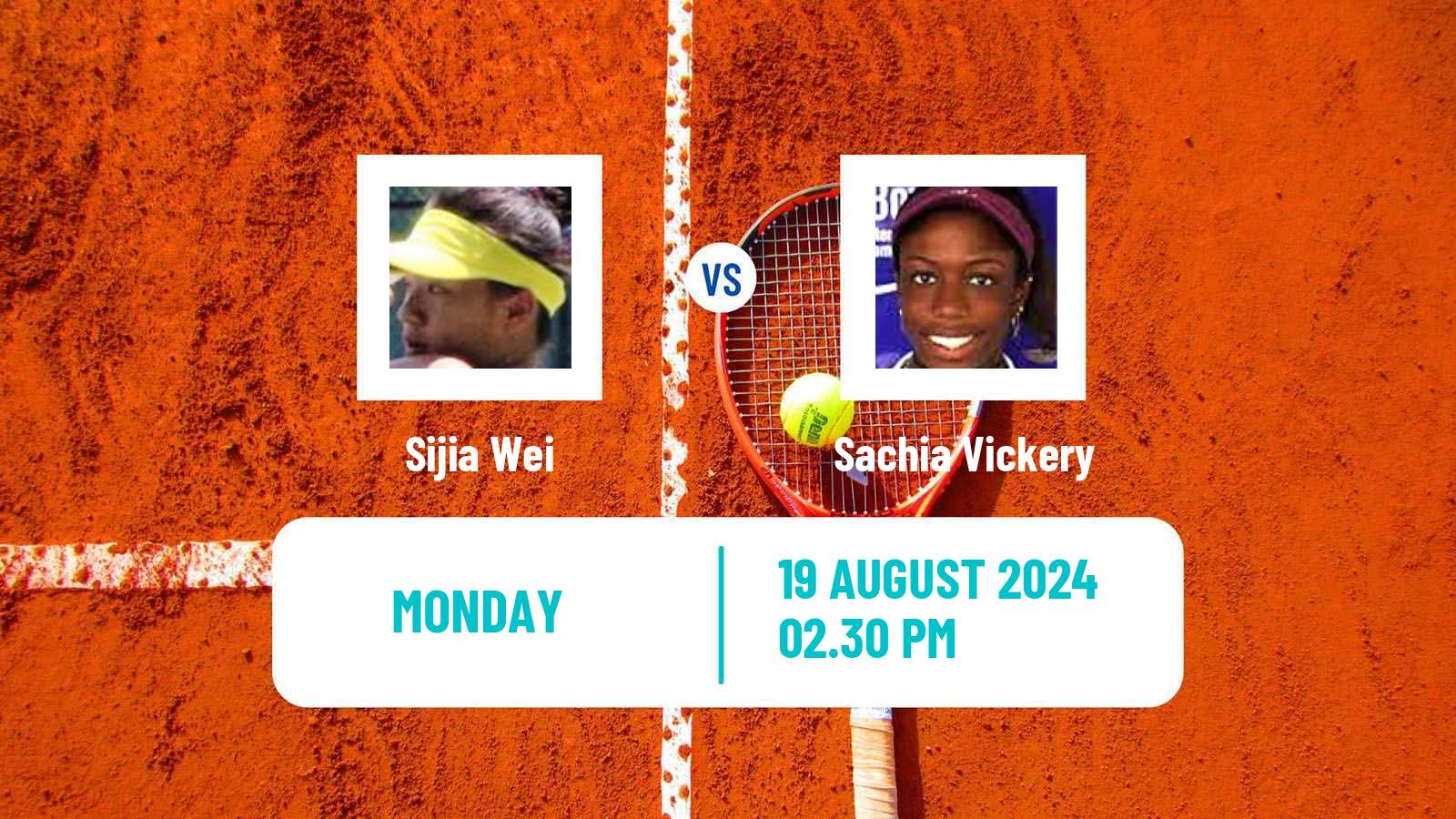 Tennis WTA US Open Sijia Wei - Sachia Vickery