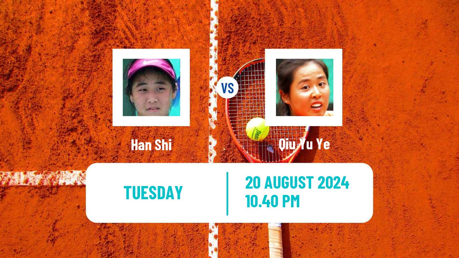 Tennis ITF W35 Kunshan Women Han Shi - Qiu Yu Ye