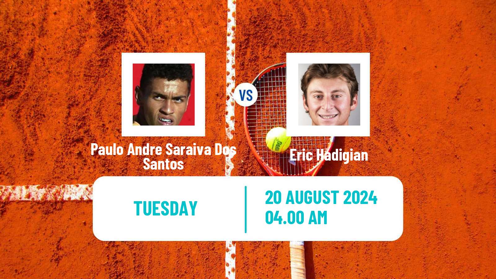 Tennis ITF M15 Monastir 34 Men 2024 Paulo Andre Saraiva Dos Santos - Eric Hadigian