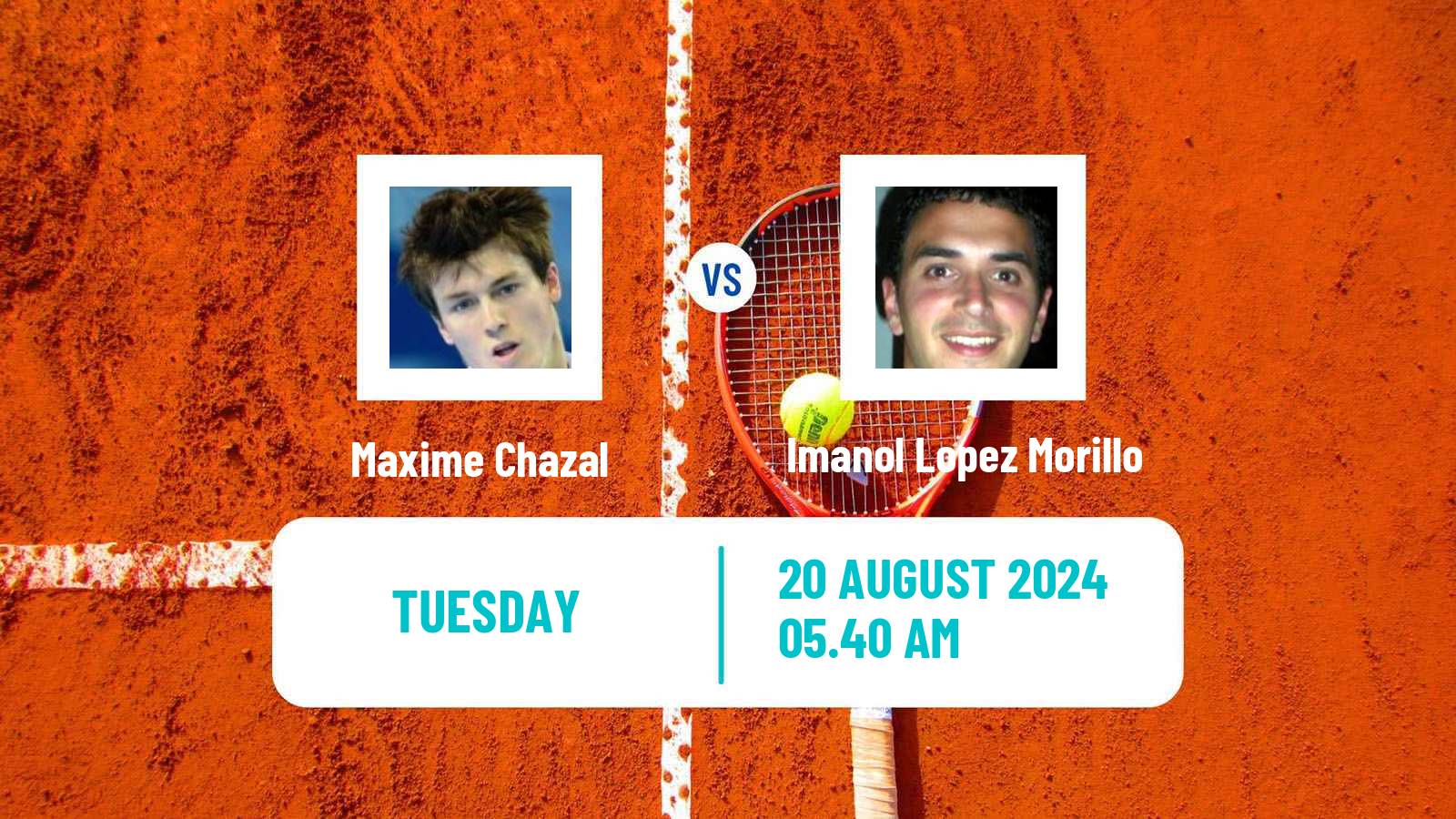 Tennis ITF M25 Santander Men Maxime Chazal - Imanol Lopez Morillo