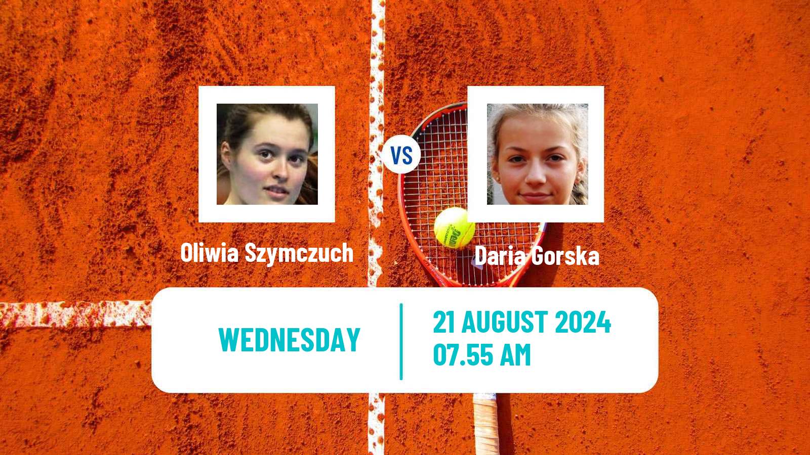 Tennis ITF W15 Krakow Women Oliwia Szymczuch - Daria Gorska