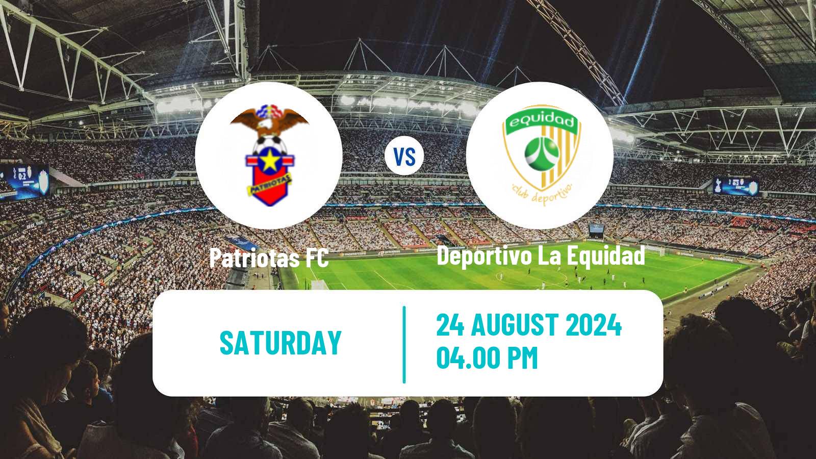 Soccer Colombian Primera A Patriotas - Deportivo La Equidad
