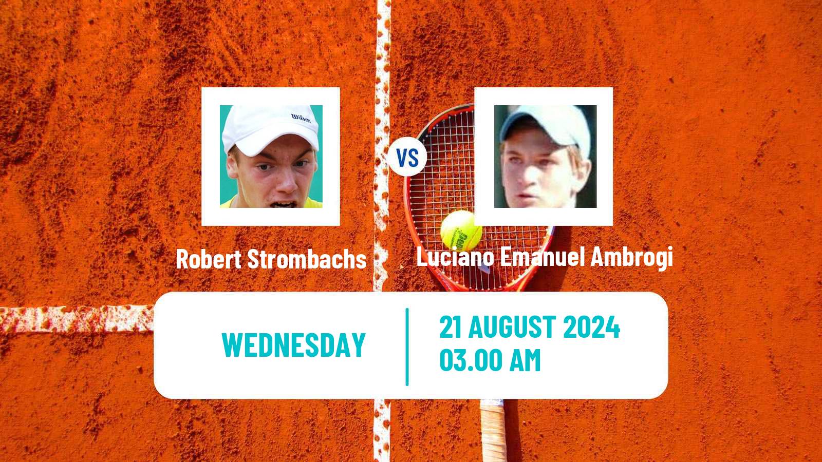Tennis Dobrich Challenger Men Robert Strombachs - Luciano Emanuel Ambrogi