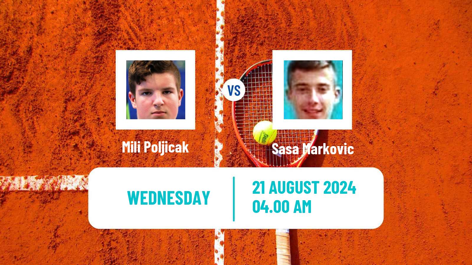 Tennis ITF M25 MarIBOr 2 Men Mili Poljicak - Sasa Markovic