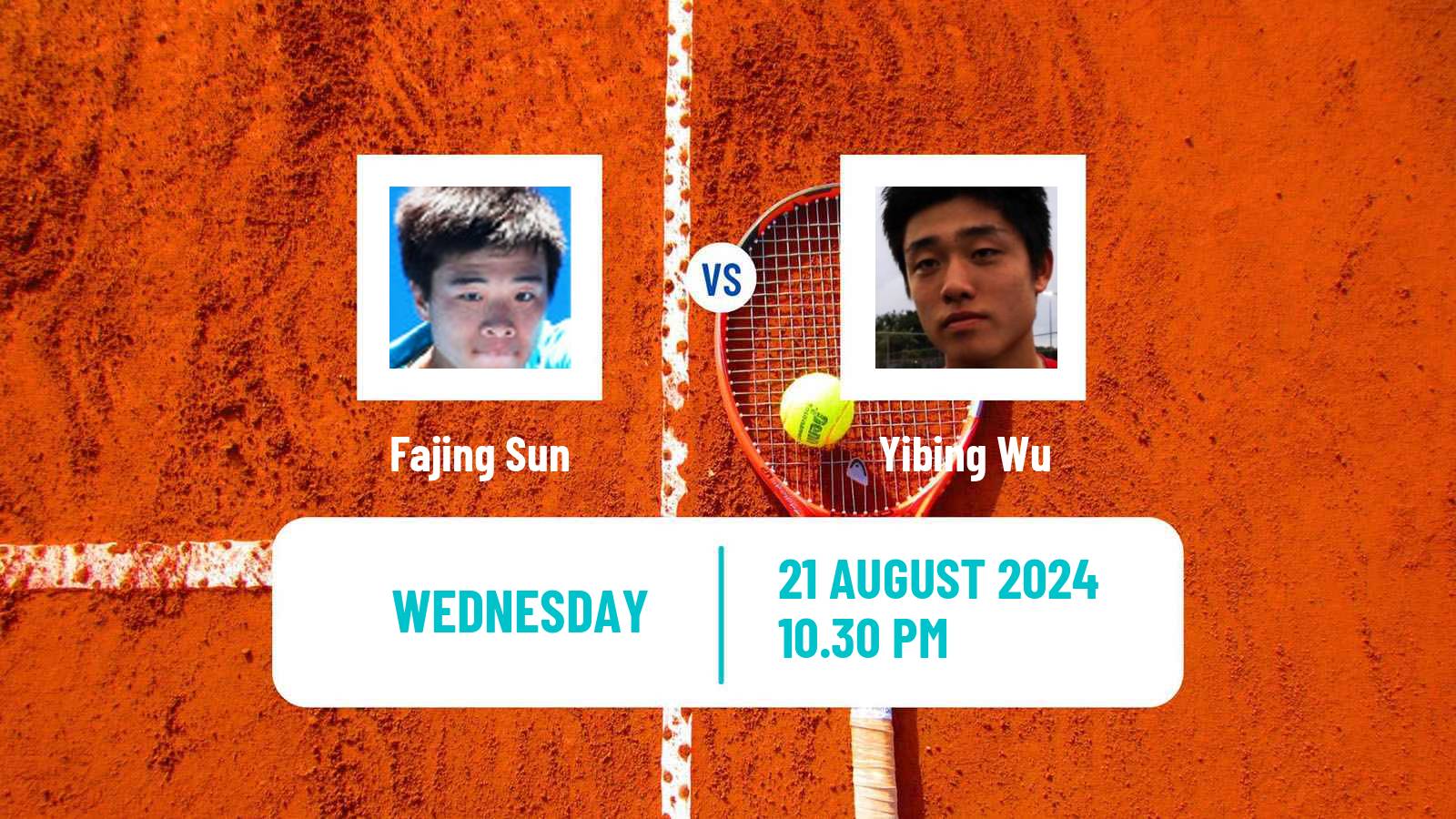 Tennis Jinan Challenger Men Fajing Sun - Yibing Wu