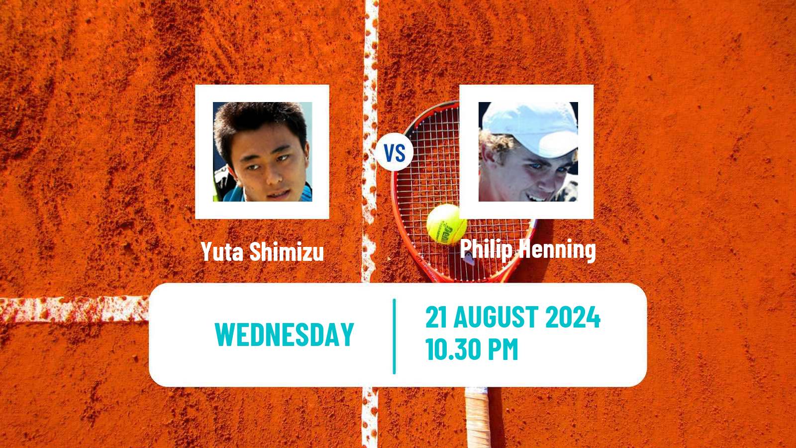 Tennis Jinan Challenger Men Yuta Shimizu - Philip Henning