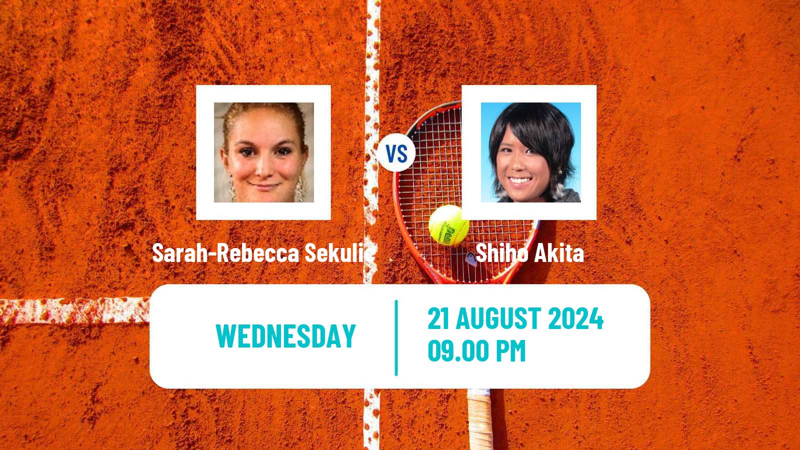 Tennis ITF W35 Kunshan Women Sarah-Rebecca Sekulic - Shiho Akita