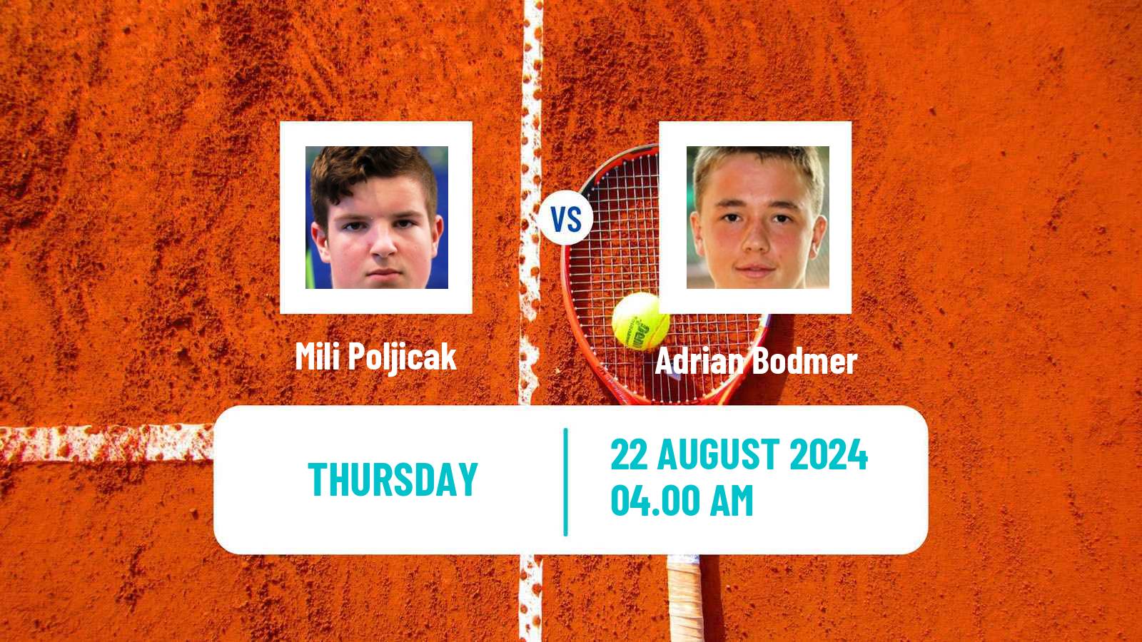 Tennis ITF M25 MarIBOr 2 Men Mili Poljicak - Adrian Bodmer