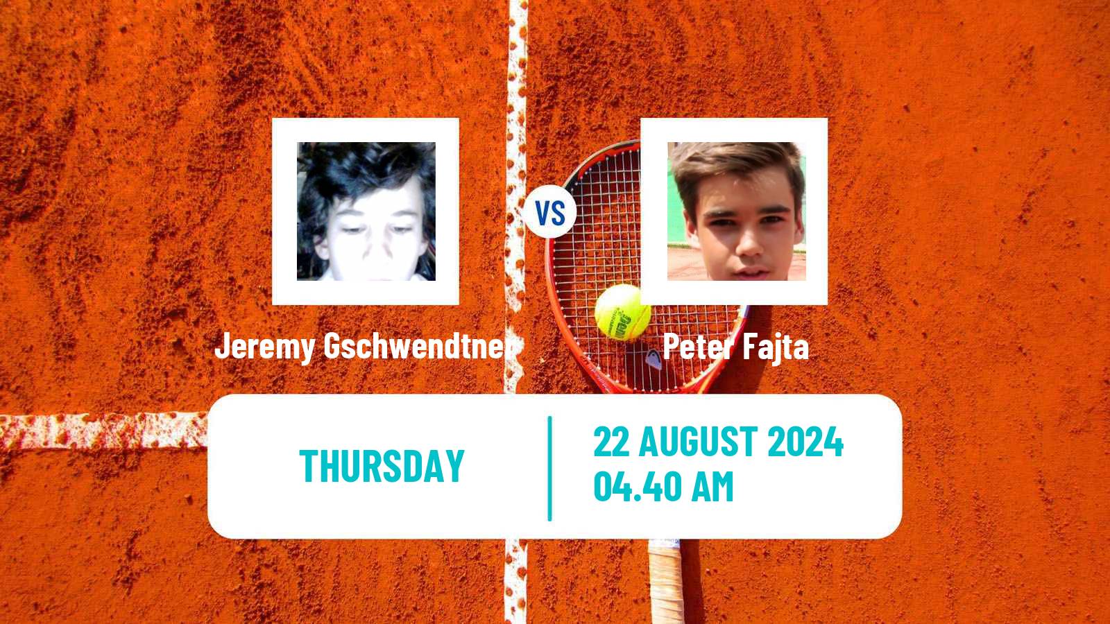 Tennis ITF M15 Arad Men Jeremy Gschwendtner - Peter Fajta