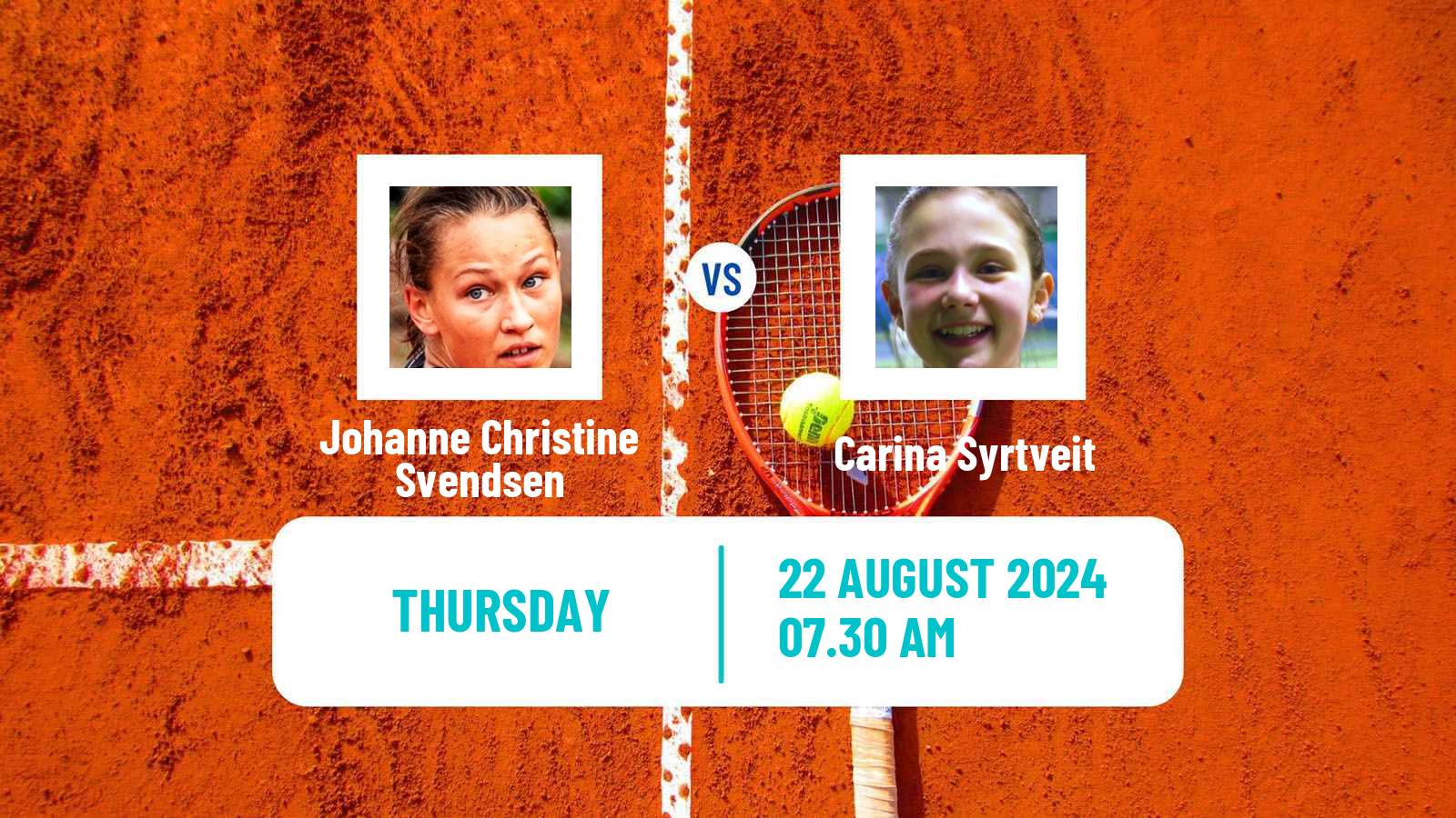 Tennis ITF W15 Malmo Women Johanne Christine Svendsen - Carina Syrtveit