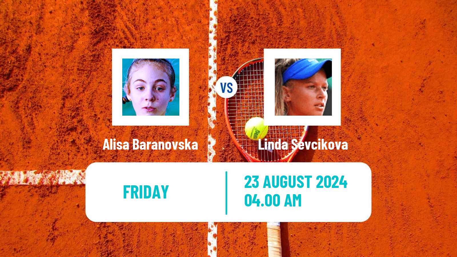 Tennis ITF W15 Krakow Women Alisa Baranovska - Linda Sevcikova