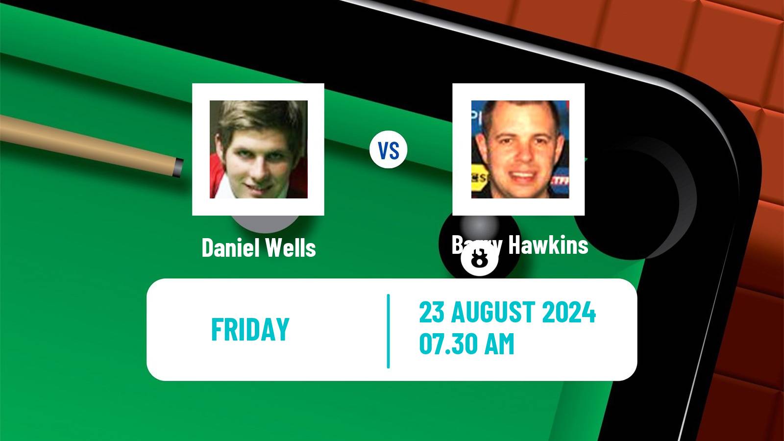 Snooker Grand Prix Daniel Wells - Barry Hawkins