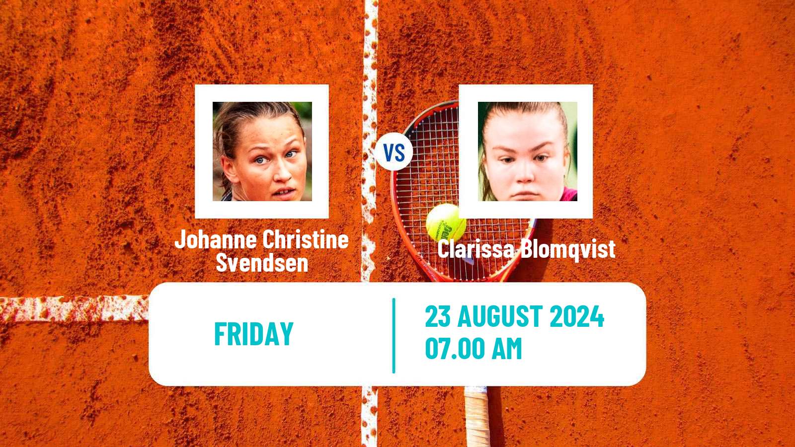 Tennis ITF W15 Malmo Women Johanne Christine Svendsen - Clarissa Blomqvist