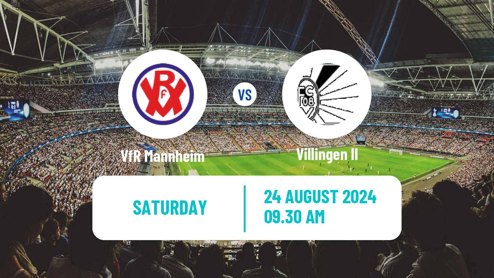 Football German Oberliga Baden-Württemberg VfR Mannheim - Villingen II