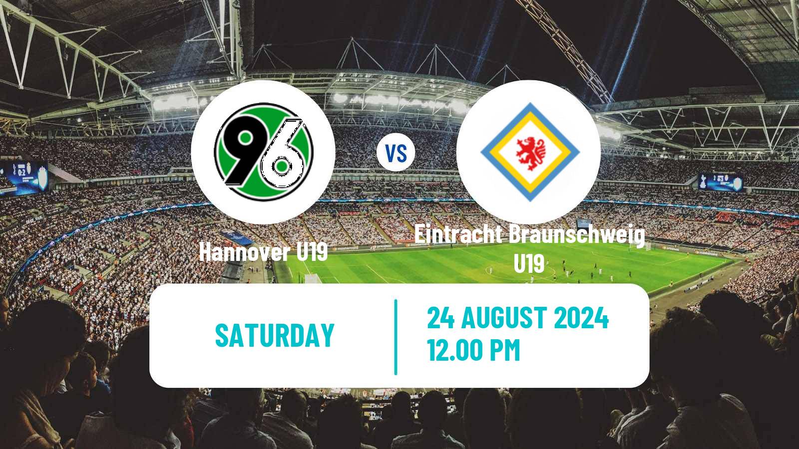 Soccer German DFB Youth League Hannover U19 - Eintracht Braunschweig U19